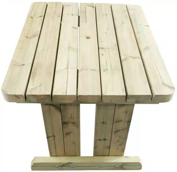 wooden garden dining table