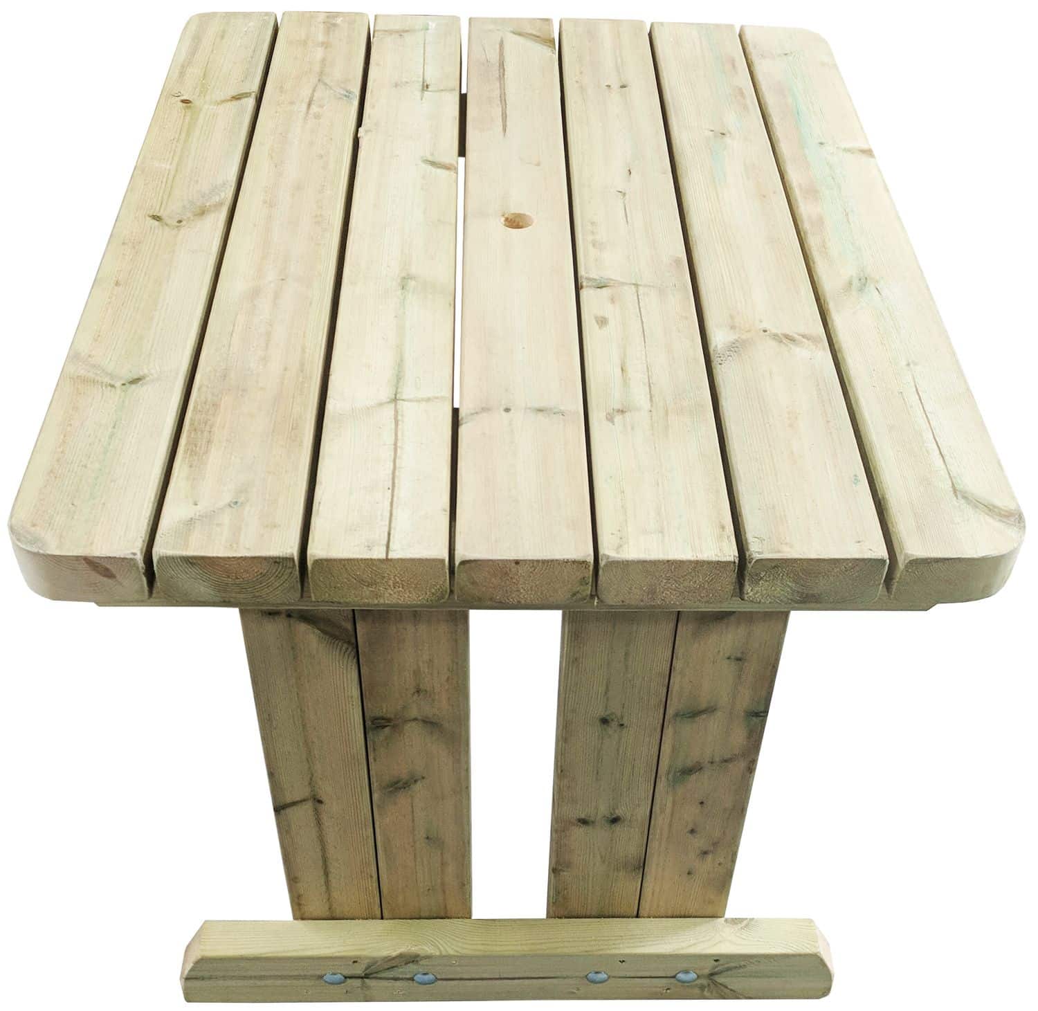 stand alone product image of a wooden garden dining table
