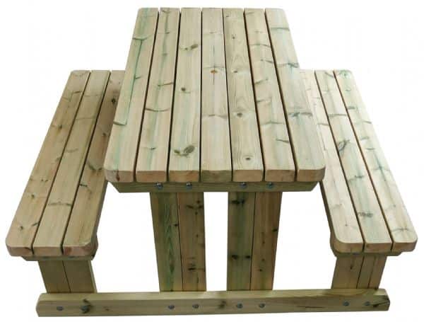 Product image of walk in pub bench against a white background