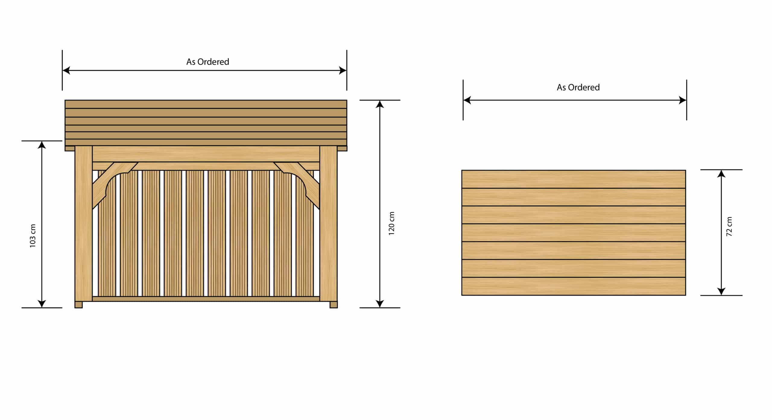 Structural diagram of wooden log store