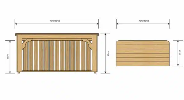 Structural diagram of wooden log store