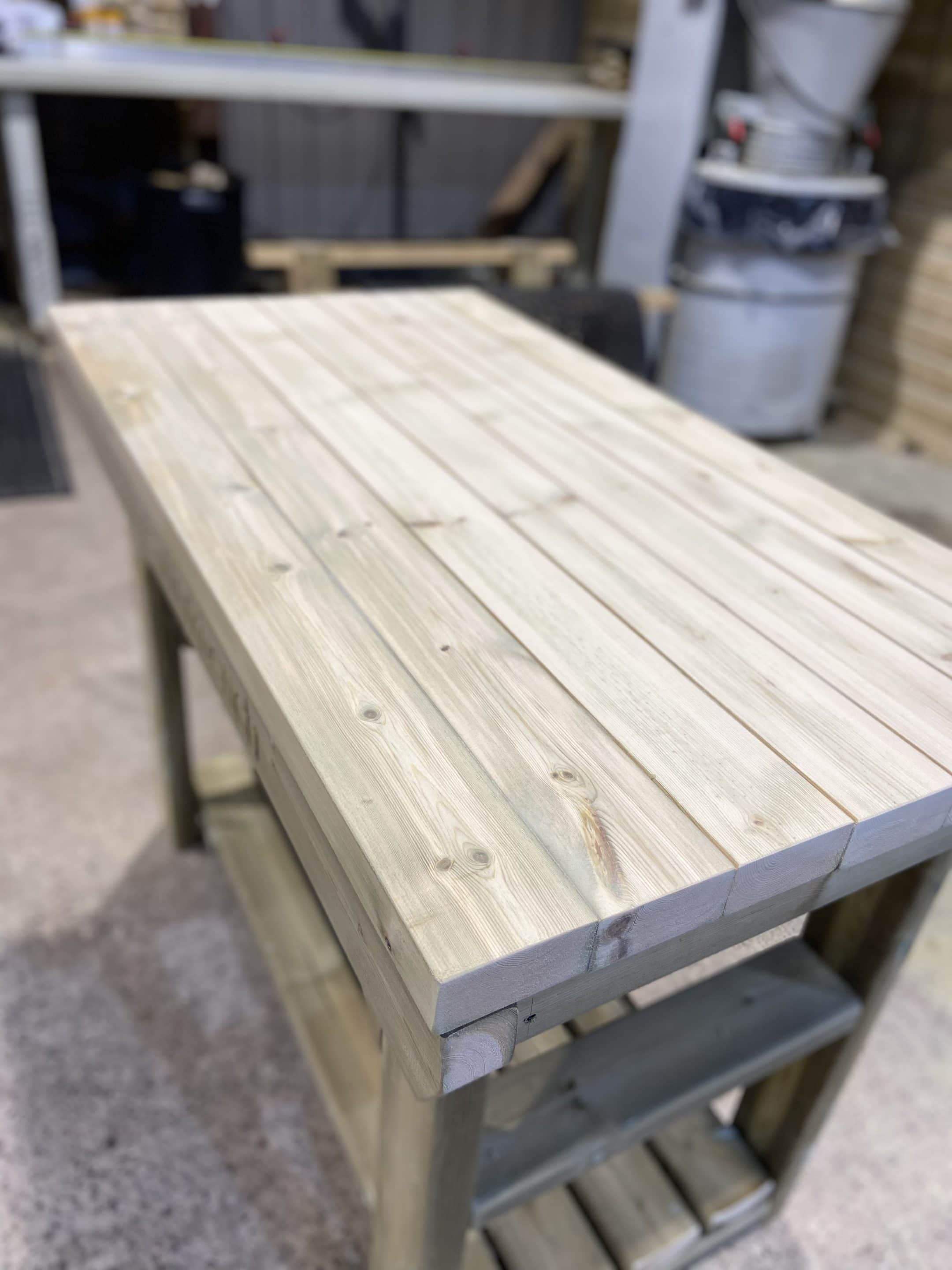 wooden workbench