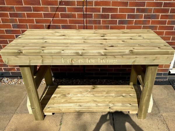 Indoor & Outdoor Wooden Workbench - Image 3