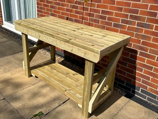 Indoor & Outdoor Wooden Workbench - Image 8