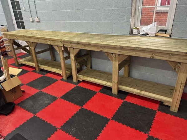 Indoor & Outdoor Wooden Workbench - Image 4