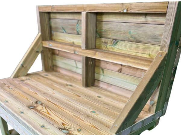 Indoor & Outdoor Wooden Workbench With Backboard - Image 8