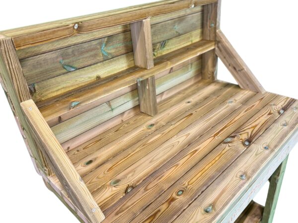 Indoor & Outdoor Wooden Workbench With Backboard - Image 9