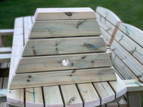 Wooden Garden Love Seat - Image 4