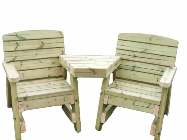 Wooden Garden Love Seat - Image 5