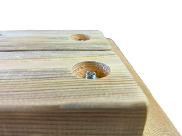 Wooden Picnic Table & Bench Set - Image 6