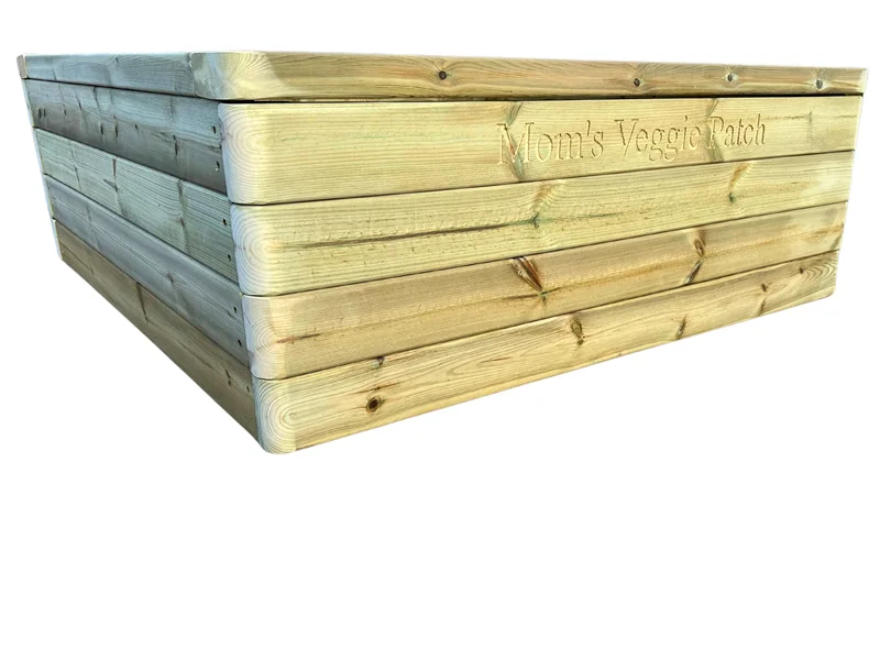 raised wooden garden planter