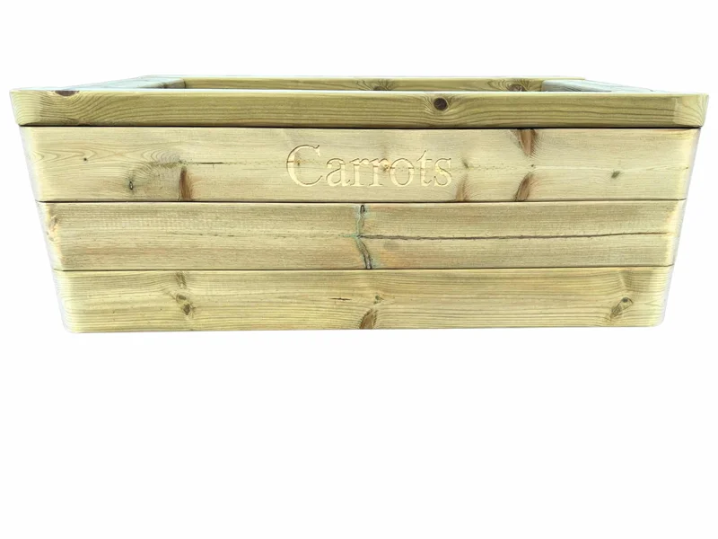 raised wooden garden planter