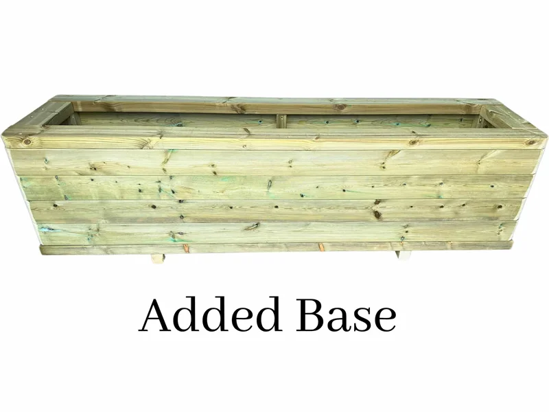 raised wooden garden planter