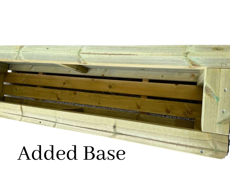 raised wooden garden planter