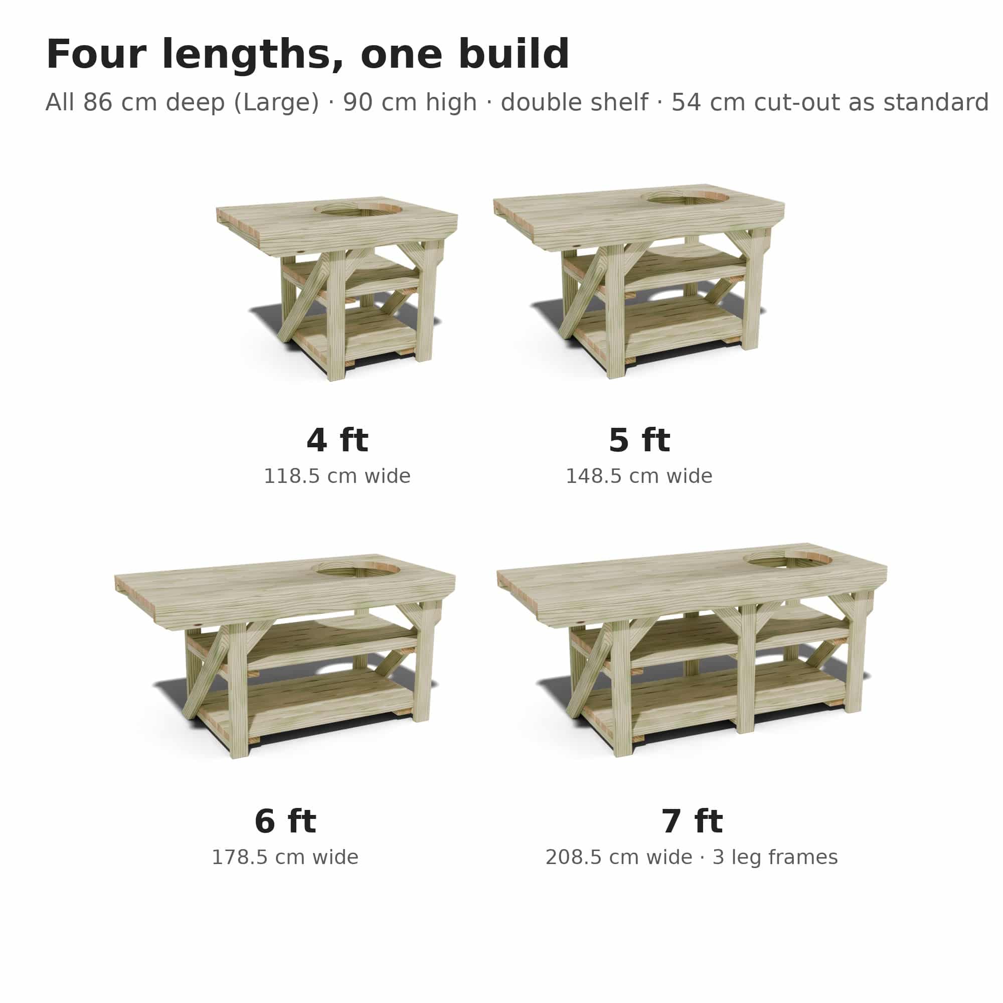 BBQ Table With Cutout - Image 3